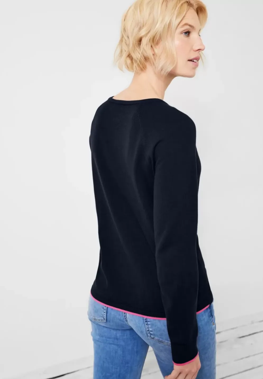 Pullover Im Strukturmix