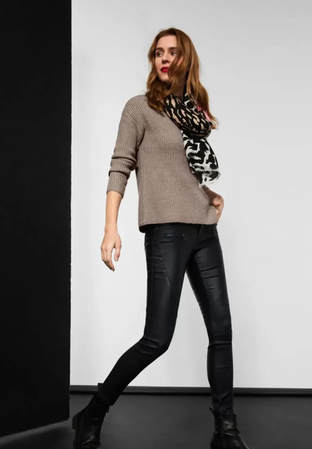 Pullover In Mouline Look