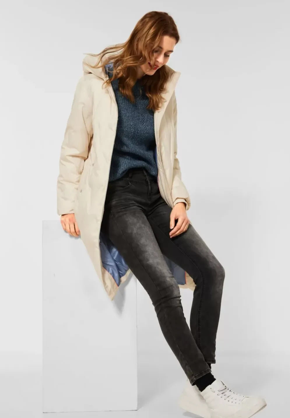 Pullover In Mouline Look