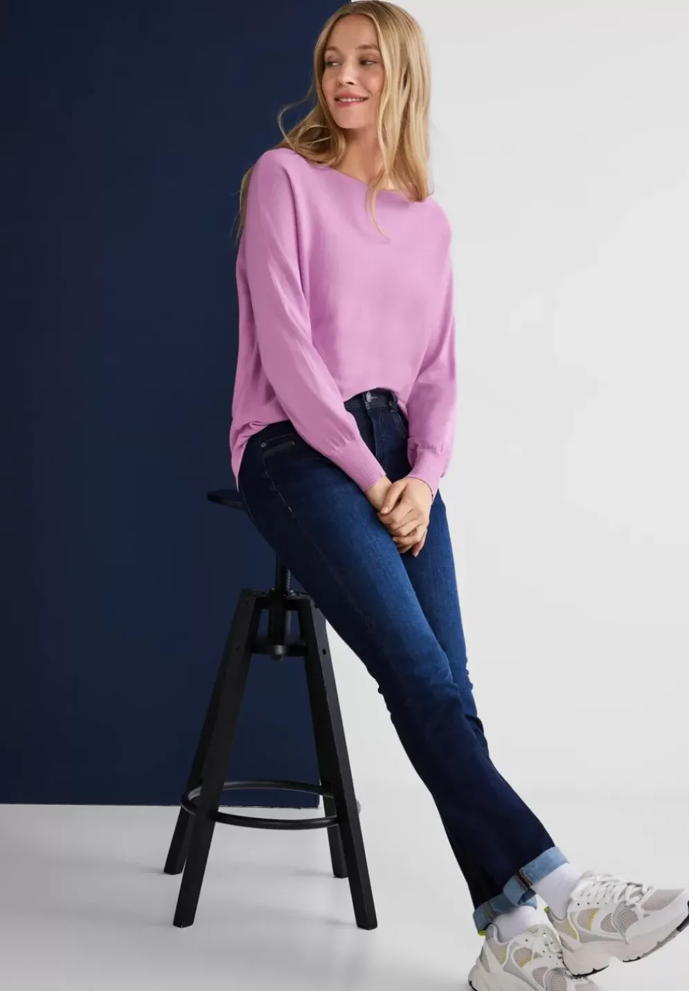 Pullover In Unifarbe