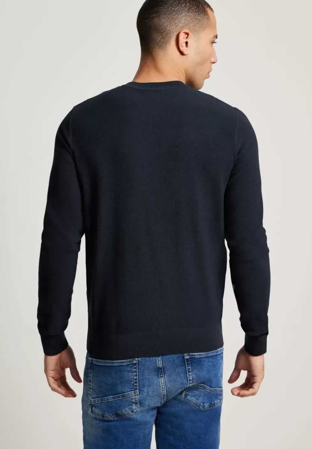 Pullover Mit Feiner Struktur