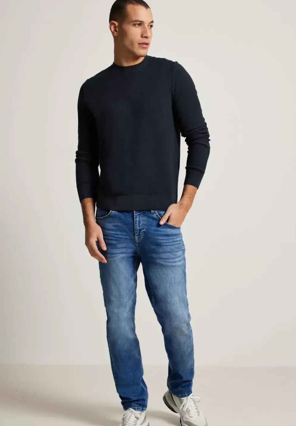 Pullover Mit Feiner Struktur