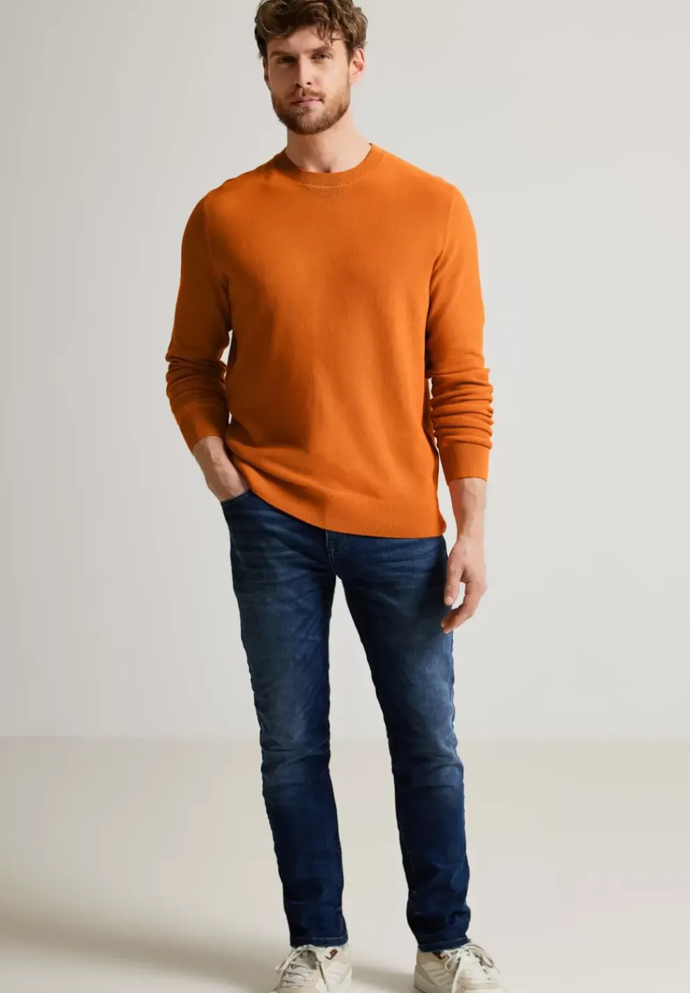 Pullover Mit Feiner Struktur