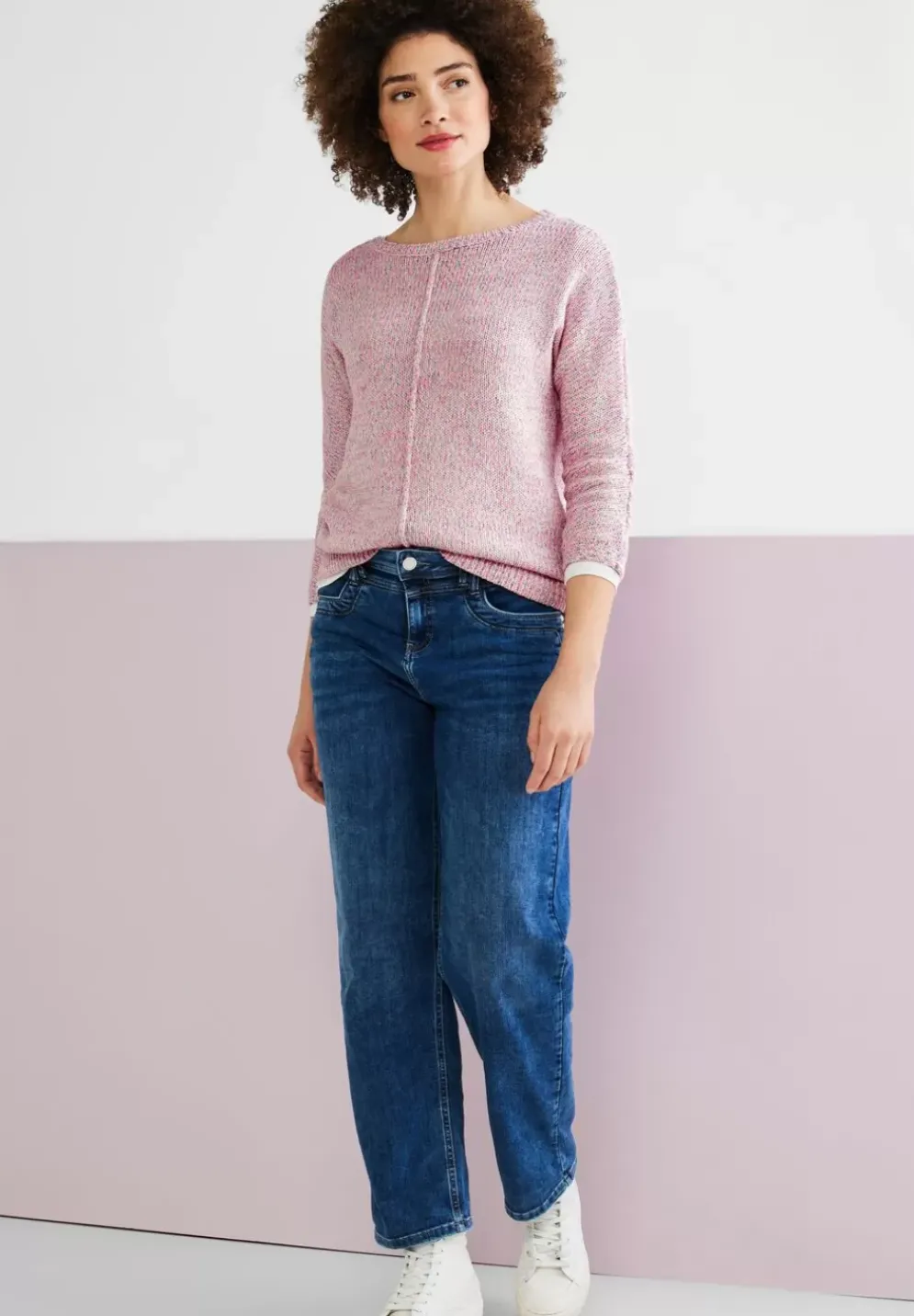 Pullover Mit Multicolor Garn
