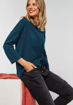Pullover Mit Polokragen