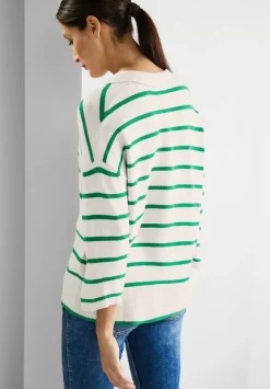 Pullover Mit Polokragen