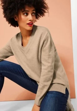 Pullover Mit V-Ausschnitt