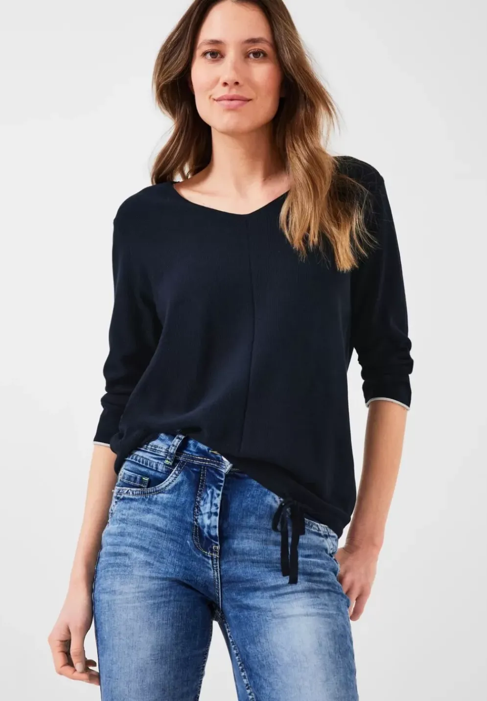 Pullover Mit V-Ausschnitt