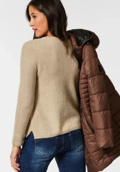 Pullover Mit Waffelstruktur