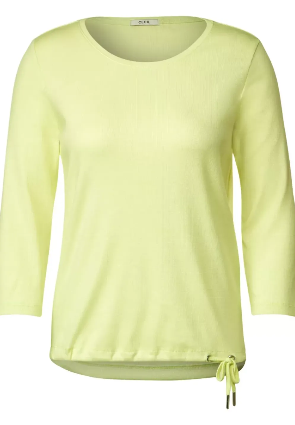 Rippshirt Mit 3/4 Armel
