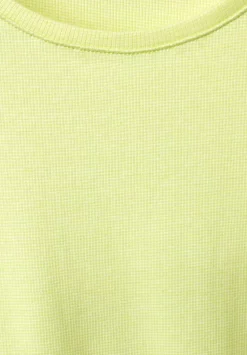 Rippshirt Mit 3/4 Armel