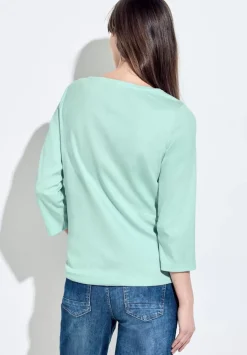 Rippshirt Mit 3/4 Armel