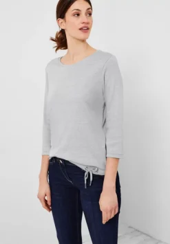Rippshirt Mit 3/4 Armel