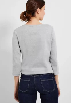 Rippshirt Mit 3/4 Armel