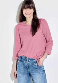 Rippshirt Mit 3/4 Armel