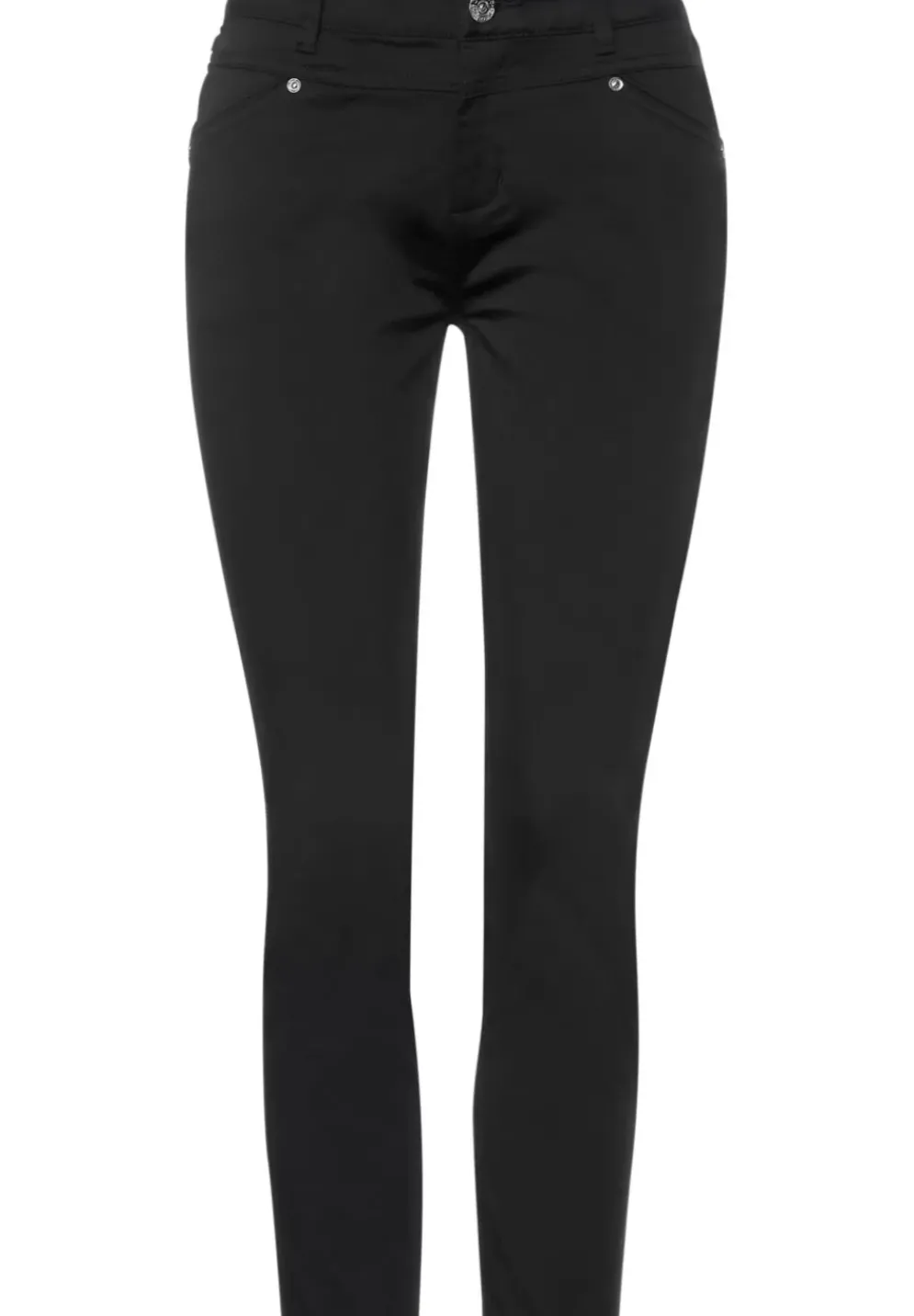 Satinierte Casual Fit Hose