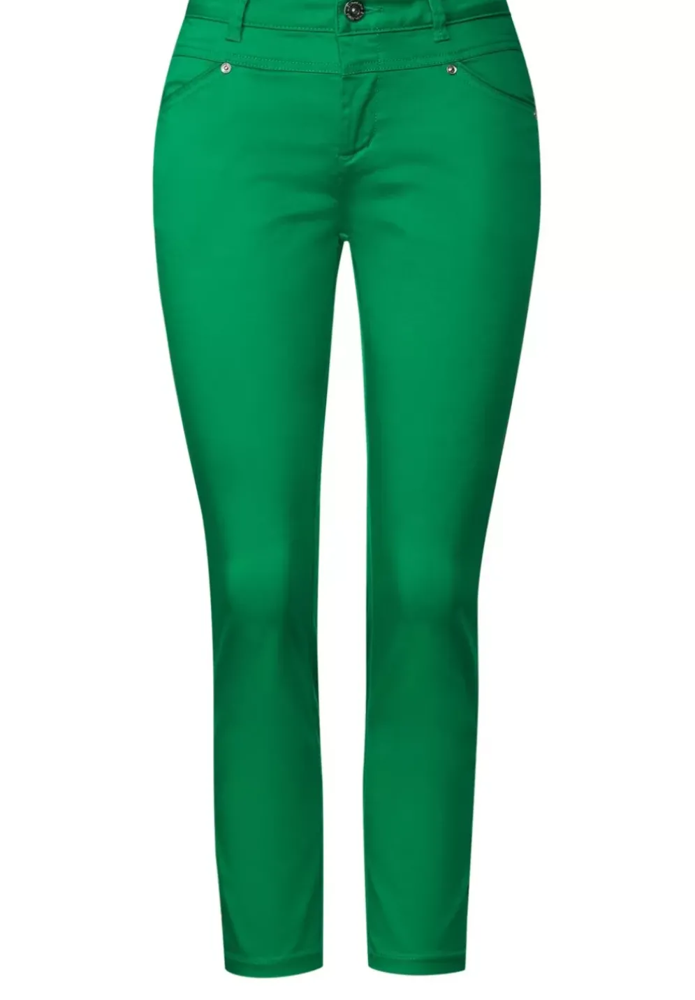 Satinierte Casual Fit Hose