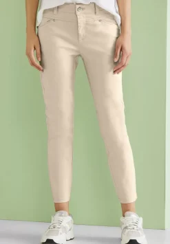 Satinierte Casual Fit Hose
