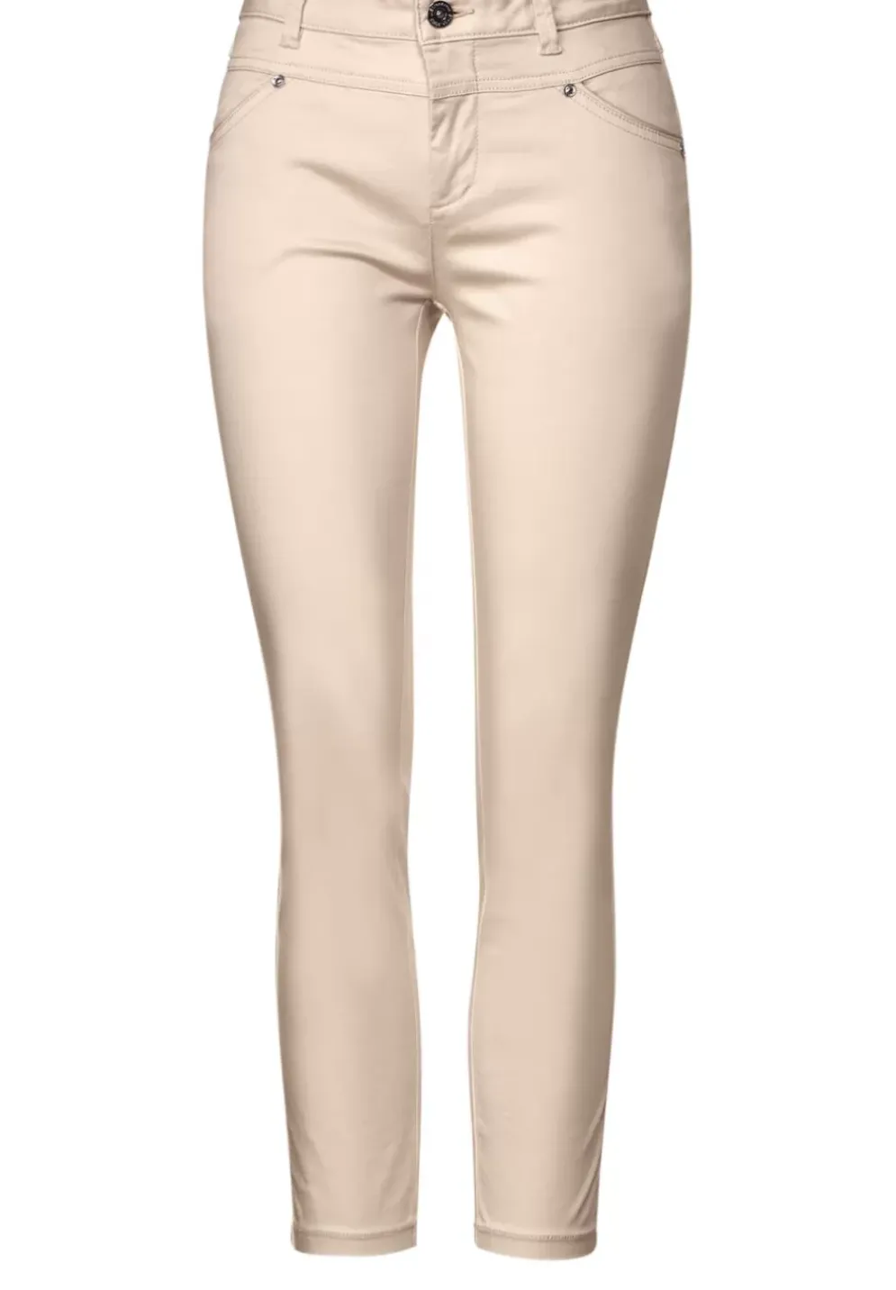 Satinierte Casual Fit Hose
