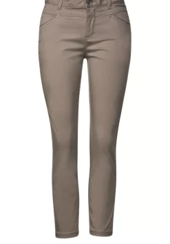 Satinierte Casual Fit Hose