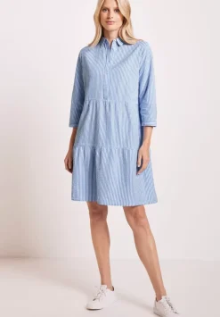 Seersucker Streifen Kleid