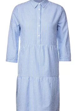 Seersucker Streifen Kleid