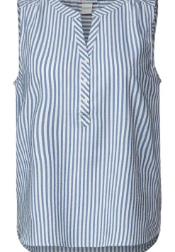 Seersucker Streifen Top