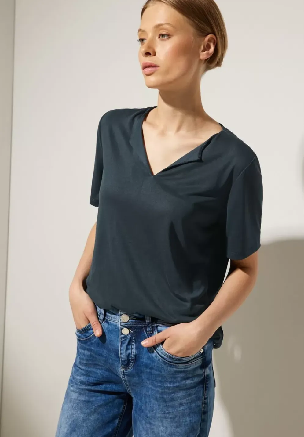 Seidenlook Shirt