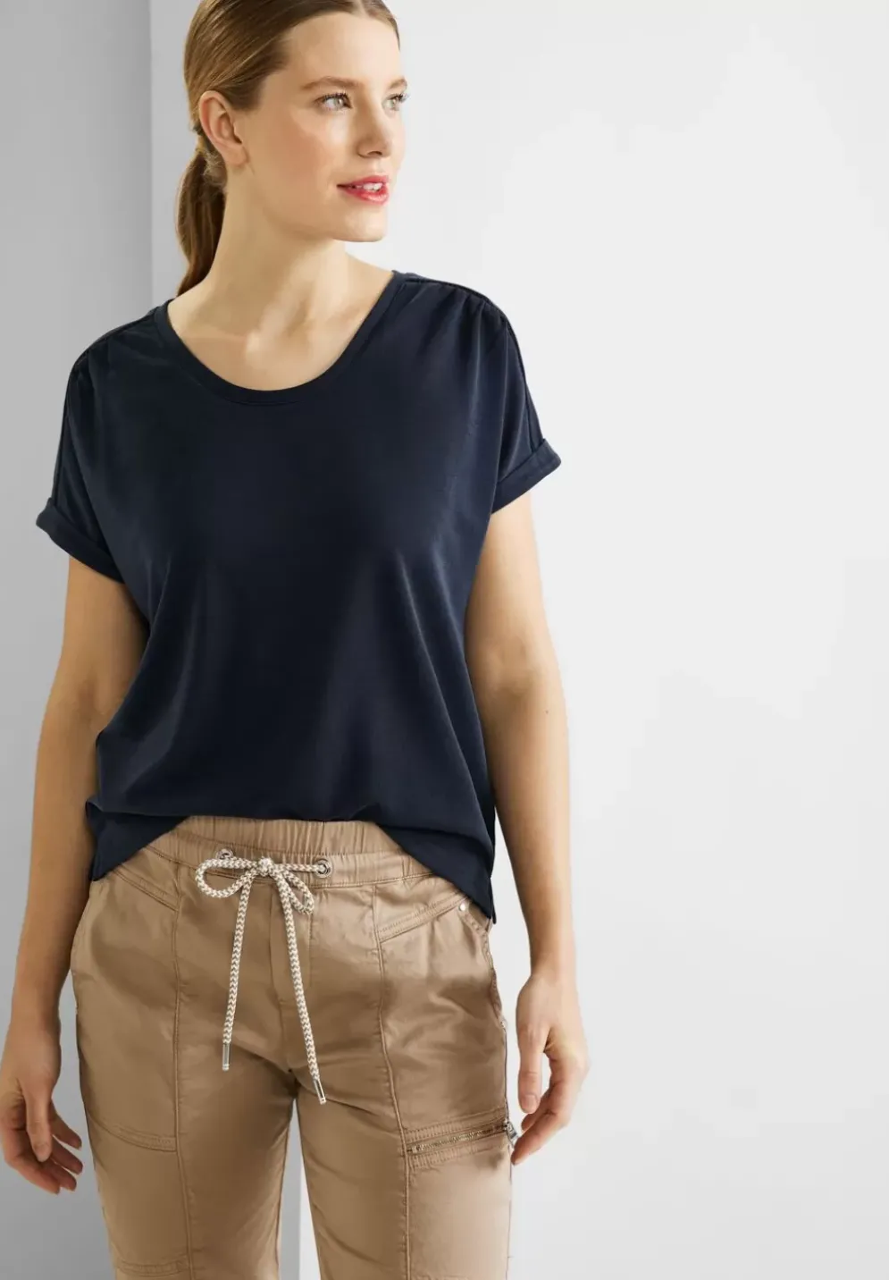 Seidenlook T-Shirt