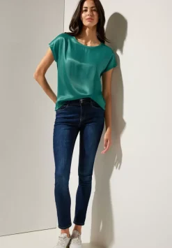 Shiny Materialmix Shirt