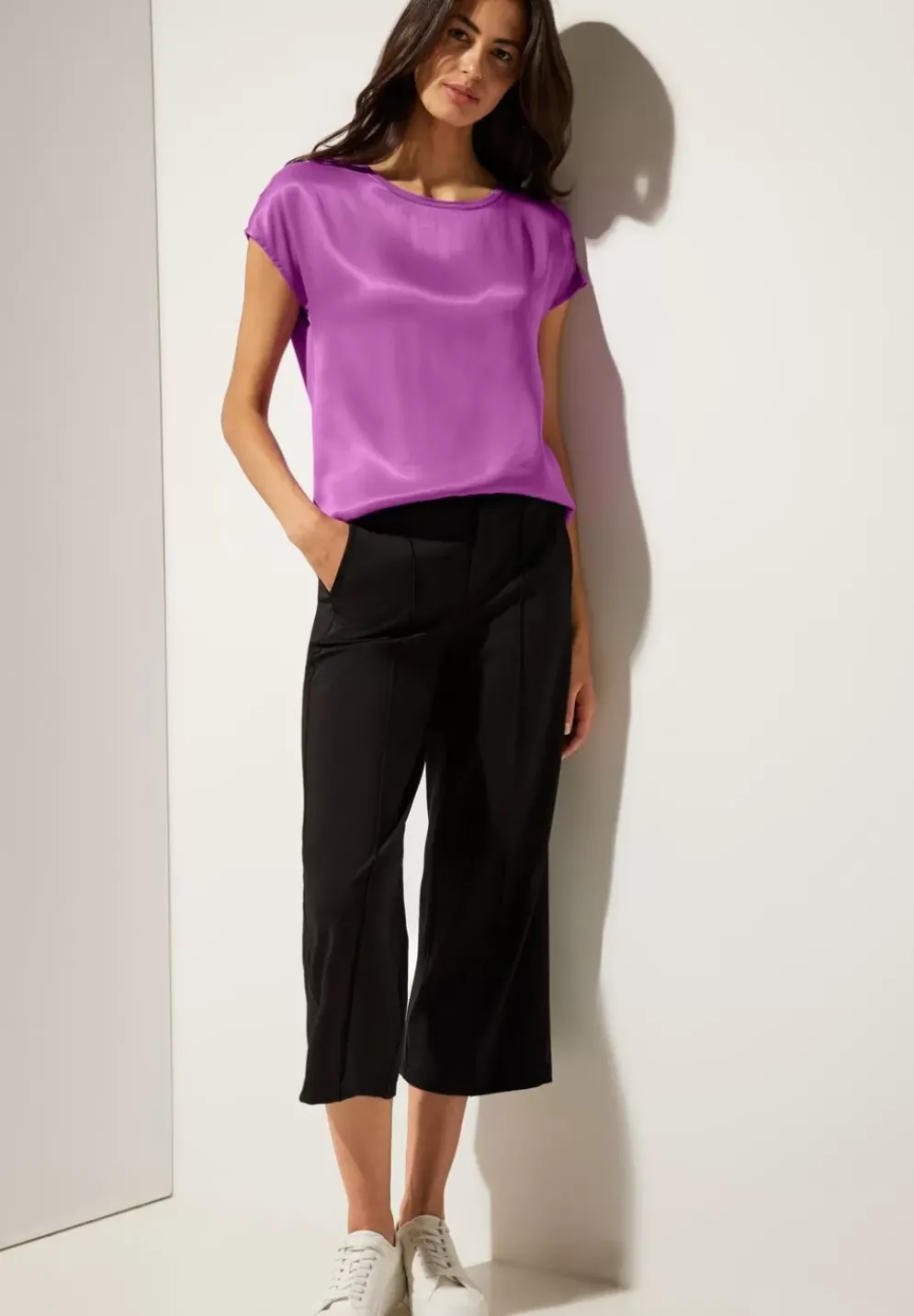 Shiny Materialmix Shirt