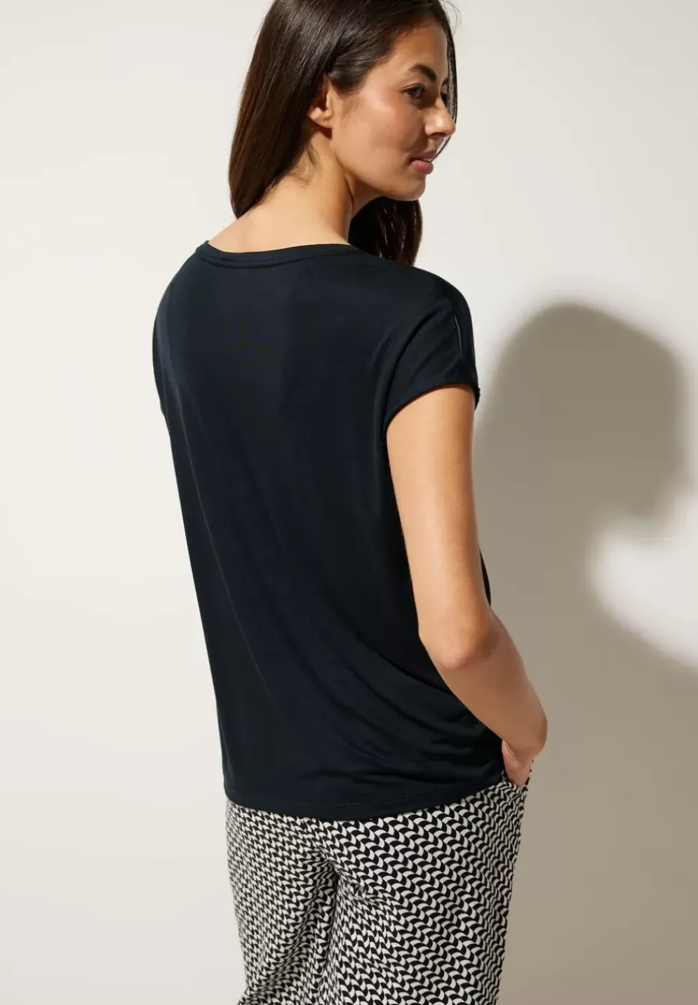 Shiny Materialmix Shirt