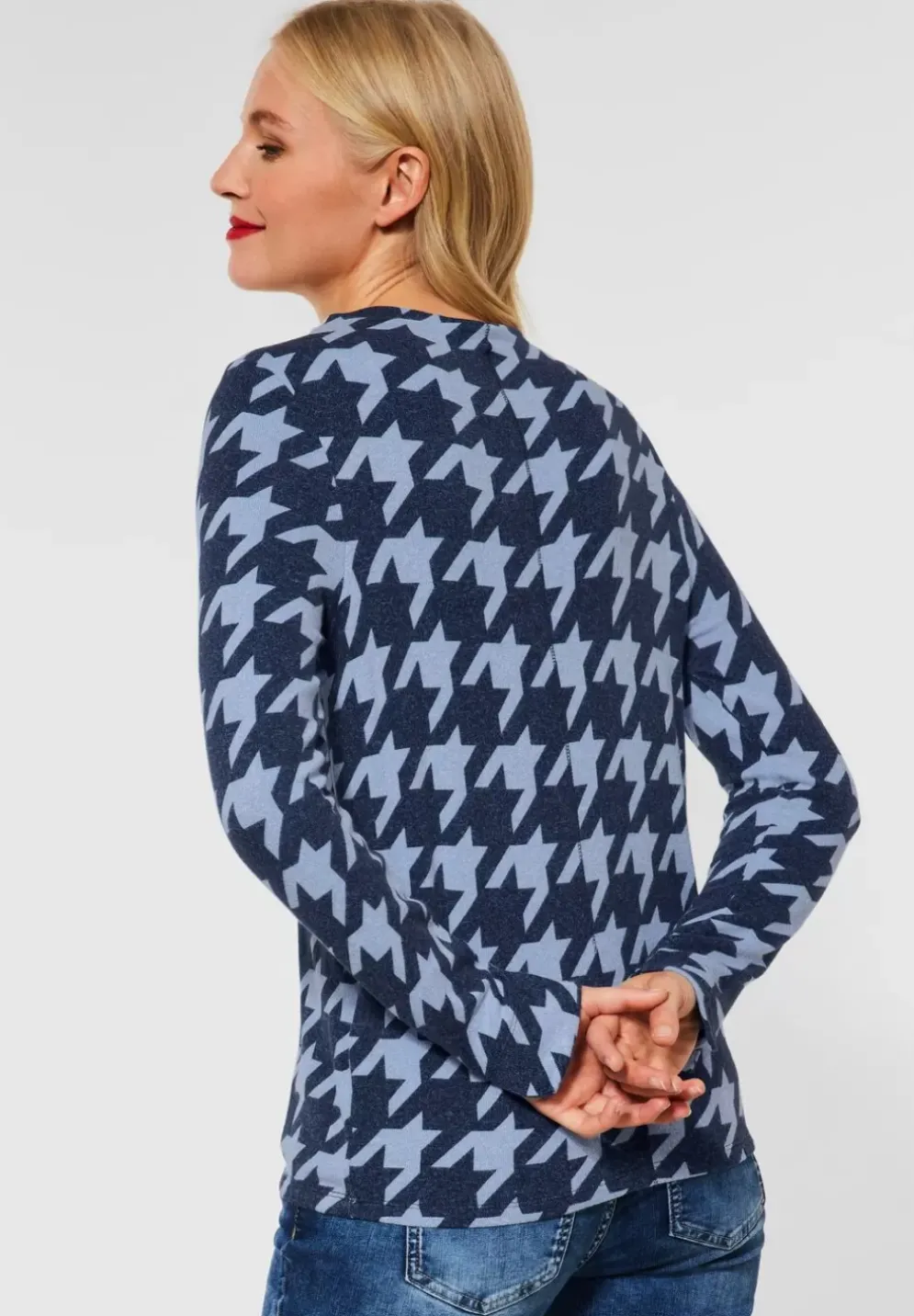 Shirt Im Hahnentritt Print