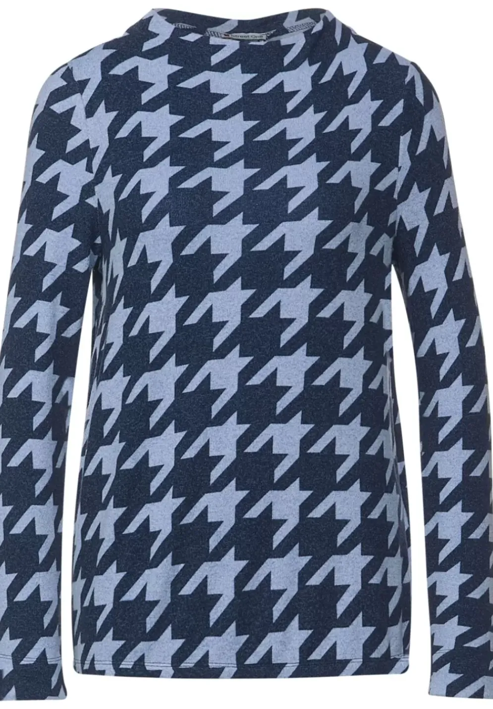 Shirt Im Hahnentritt Print