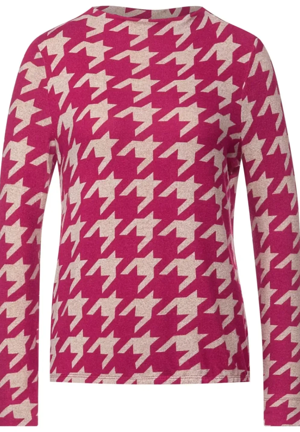 Shirt Im Hahnentritt Print