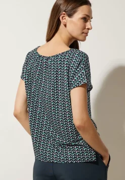 Shirt Im Materialmix