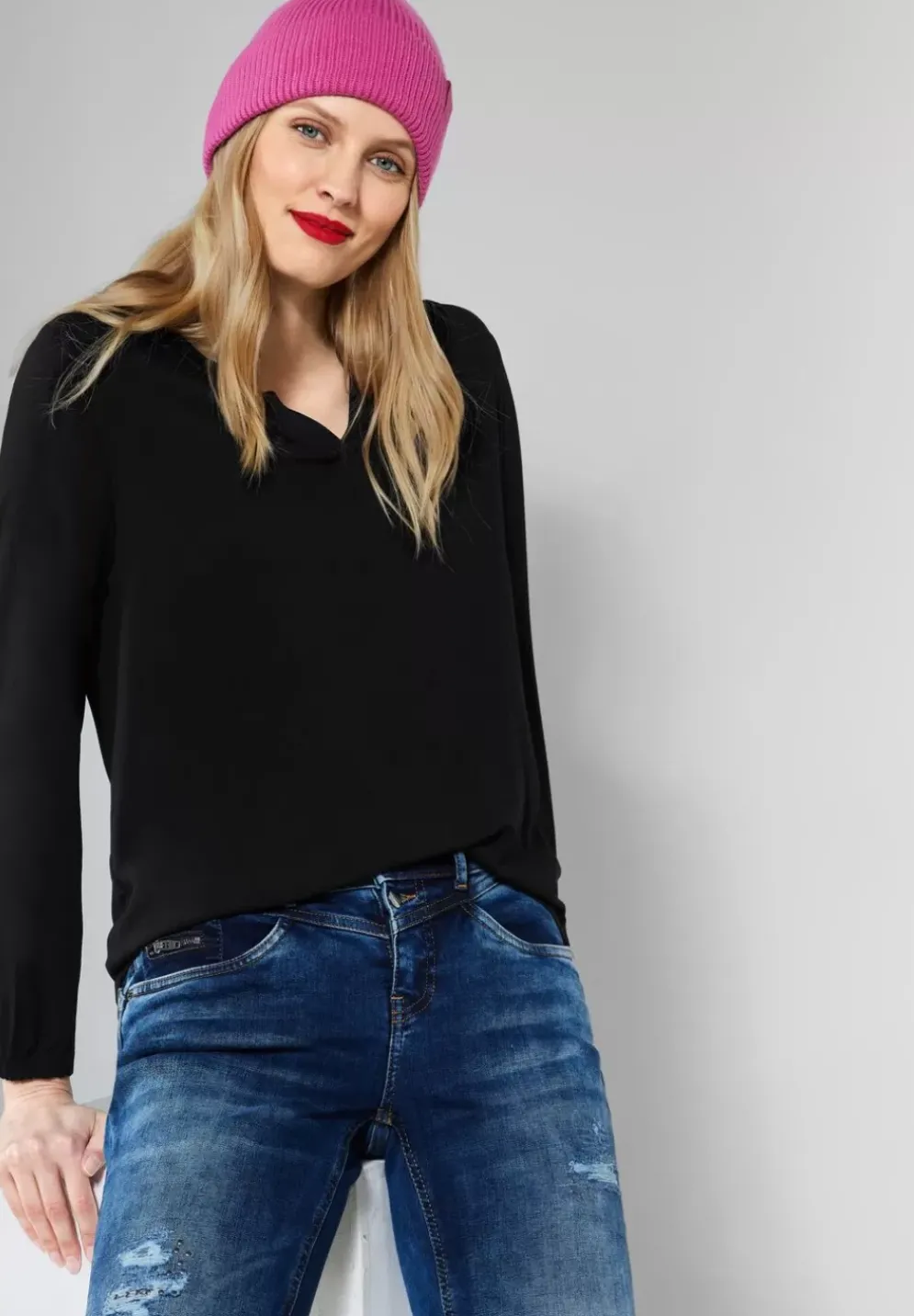 Shirt Im Materialmix