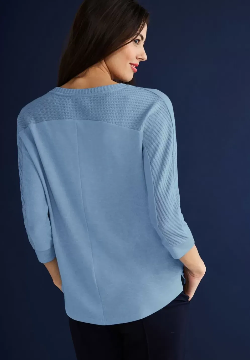 Shirt Im Strukturmix