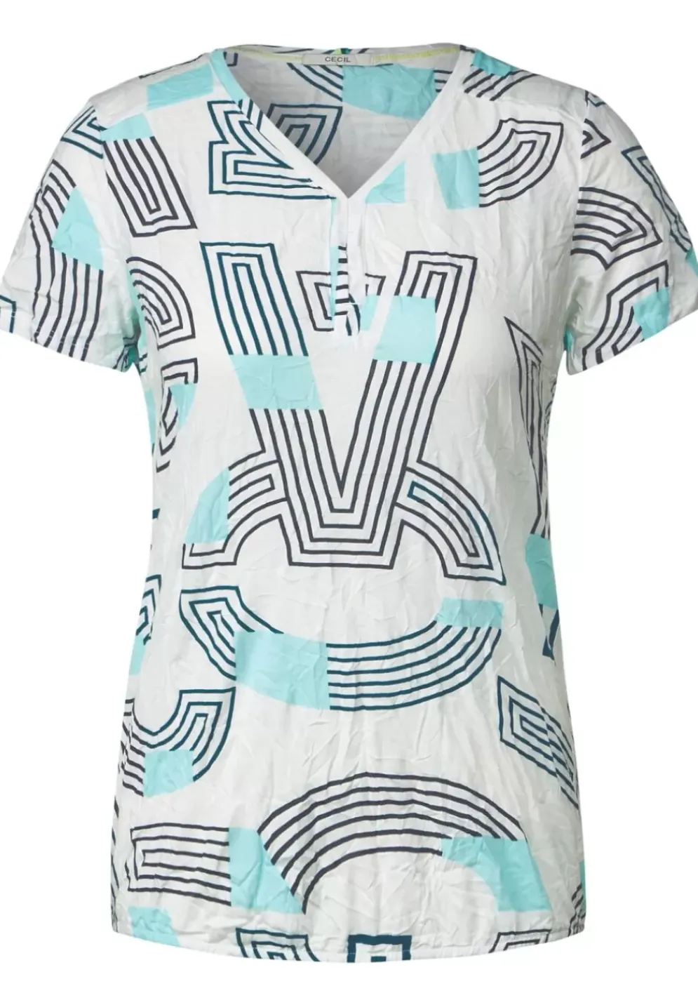 Shirt In Crinkle-Optik
