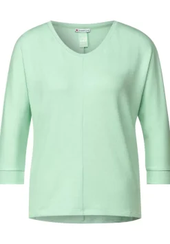 Shirt In Melange Optik