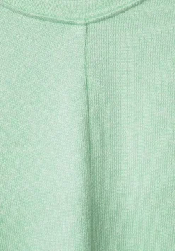 Shirt In Melange Optik
