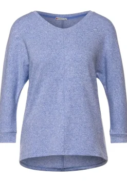 Shirt In Melange Optik