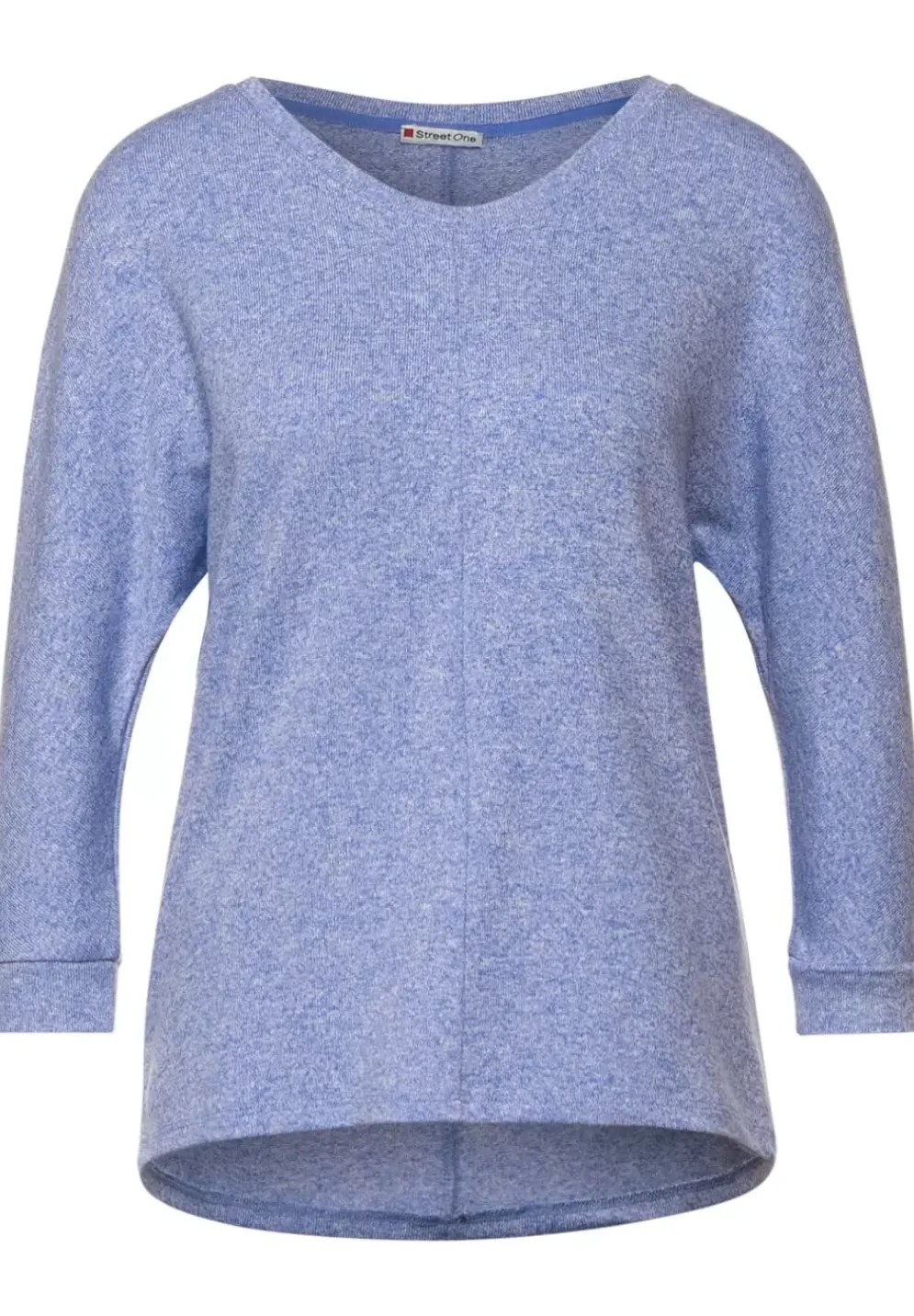 Shirt In Melange Optik