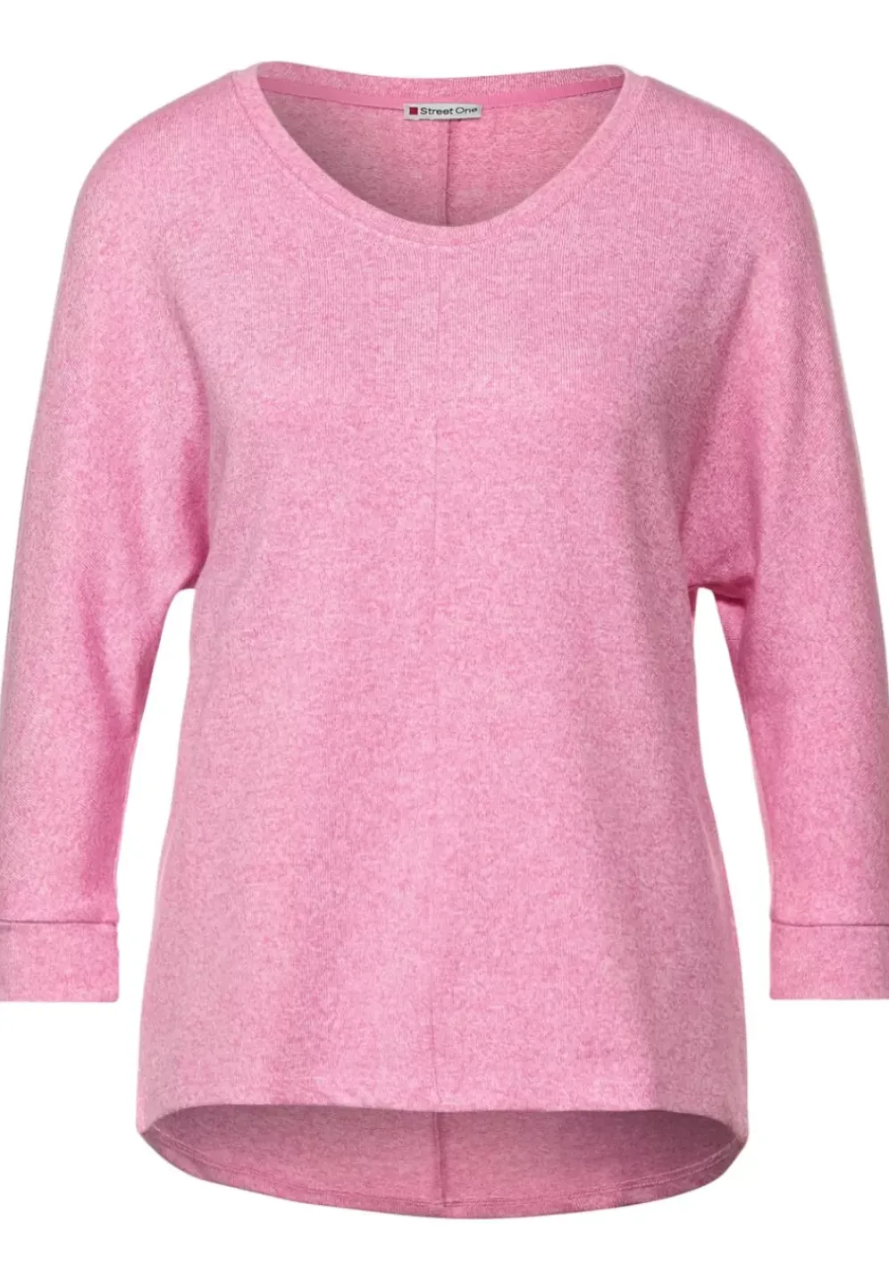 Shirt In Melange Optik