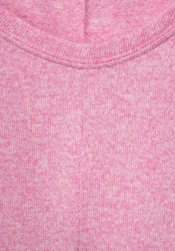 Shirt In Melange Optik