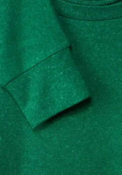 Shirt In Melange Optik