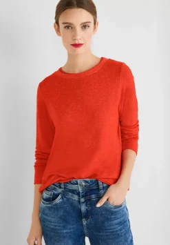 Shirt In Melange Optik