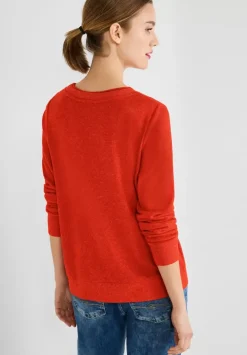 Shirt In Melange Optik