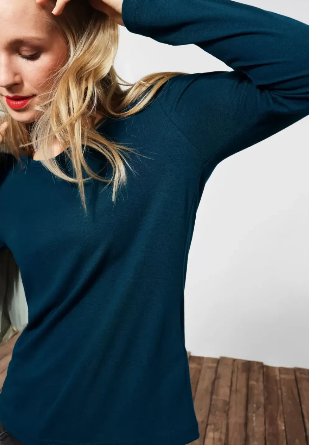 Shirt In Unifarbe
