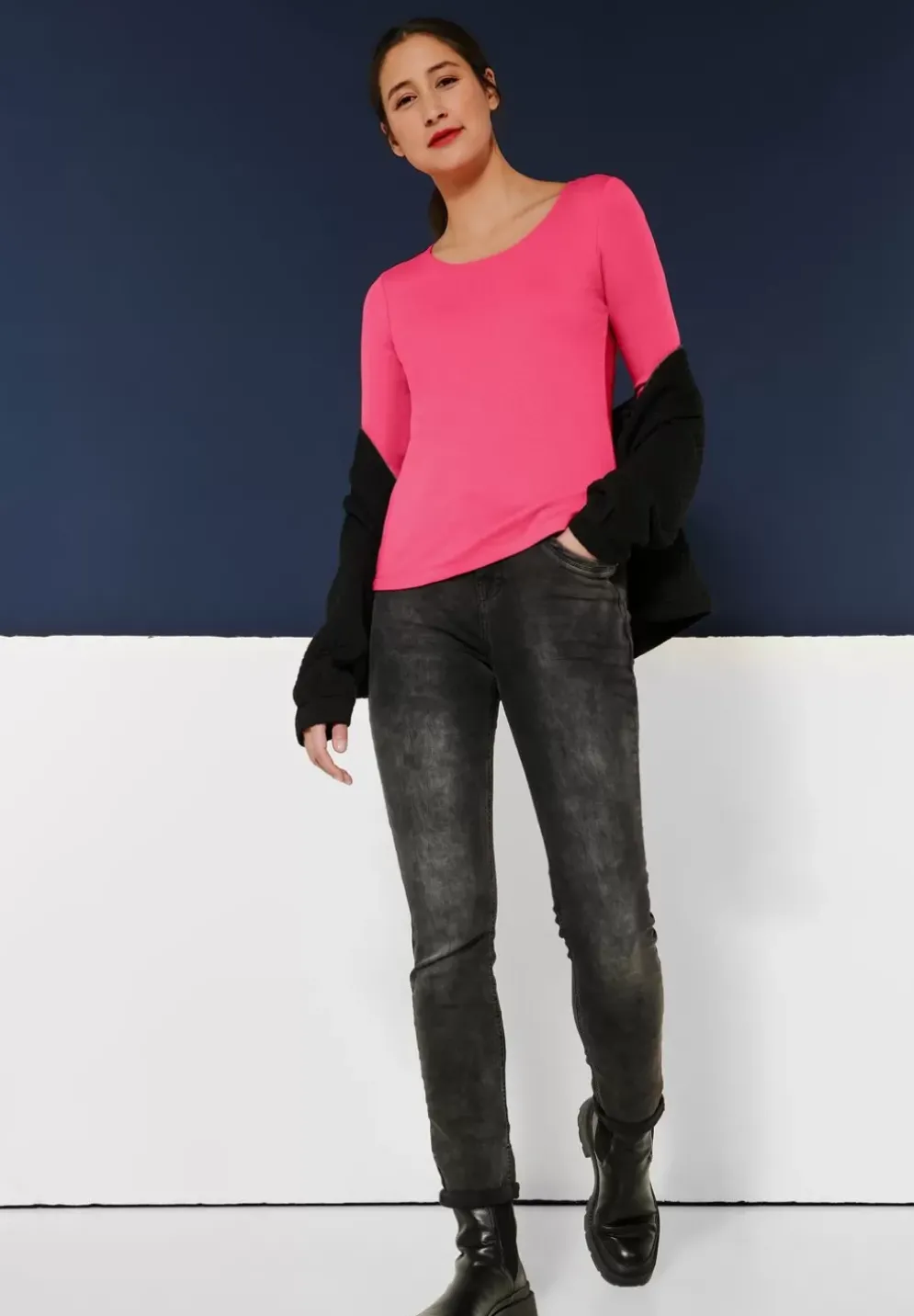 Shirt In Unifarbe